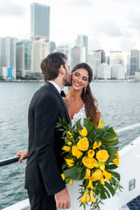 Destination wedding on a yacht 